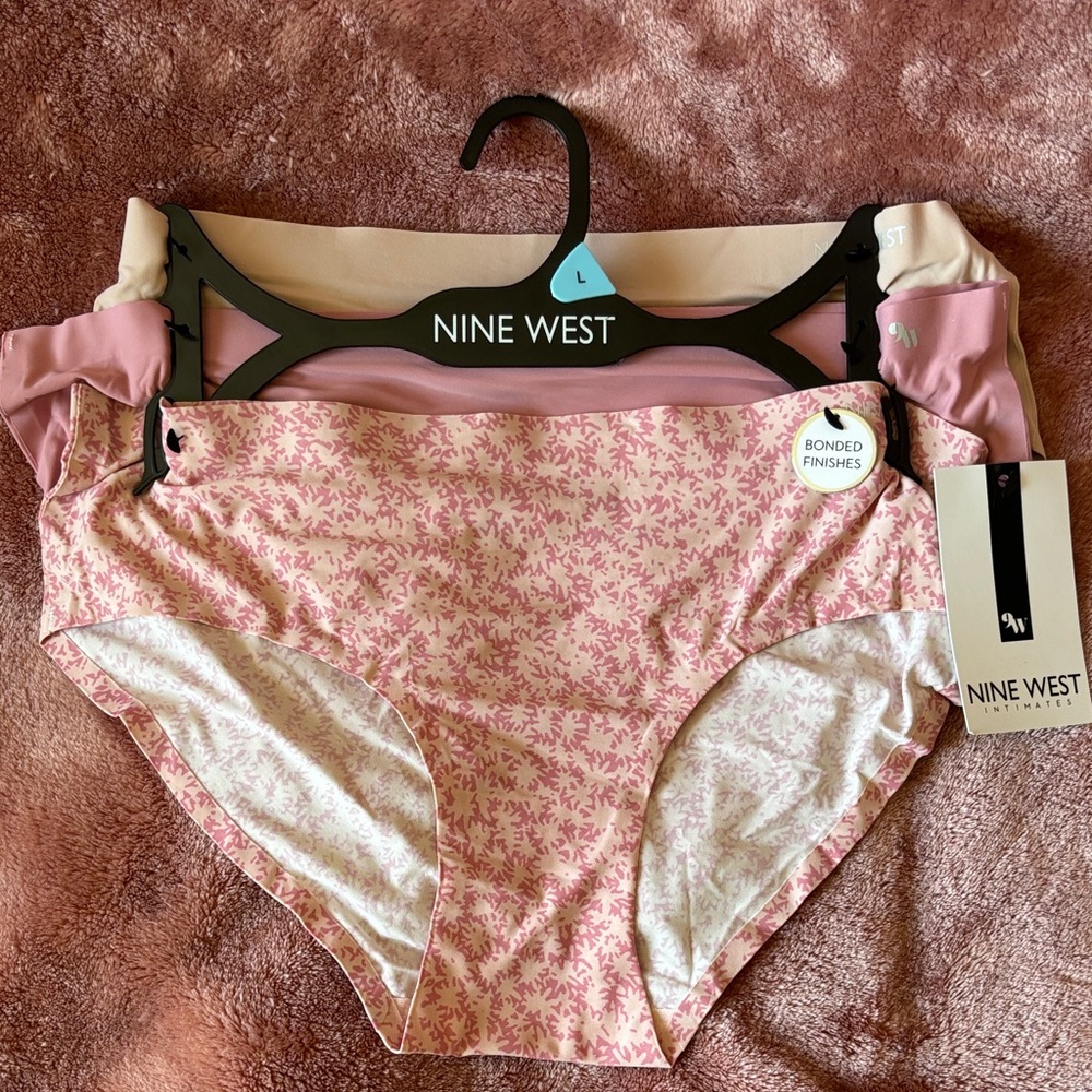 Nine West Pink and Cream Panty Trio